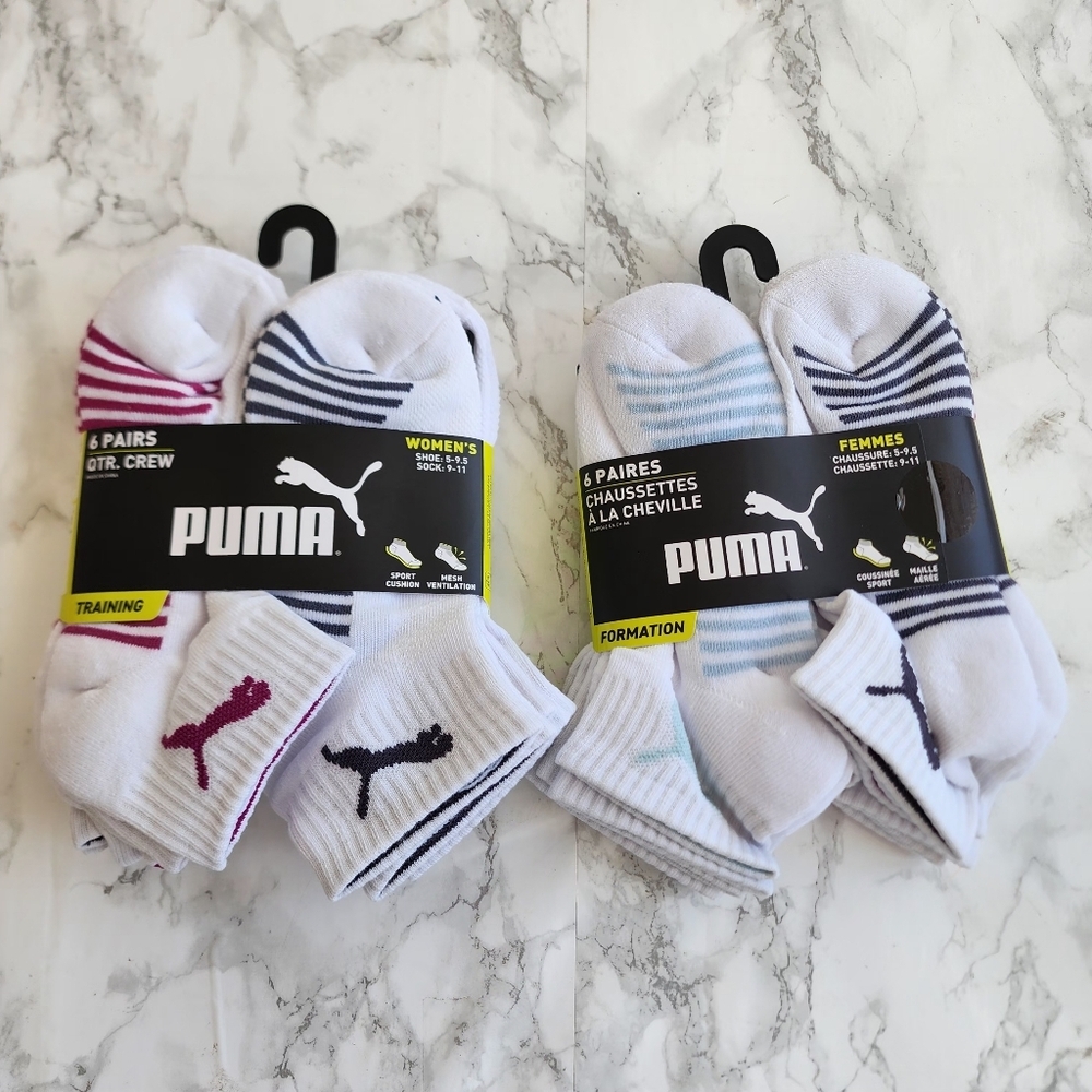 PUMA WOMEN Crew Socks 12 Pairs